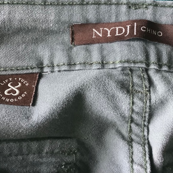 NYDJ Gray Chino Capris Women’s Size 18W Lift Tuck Embellished Back Pockets - Picture 6 of 7